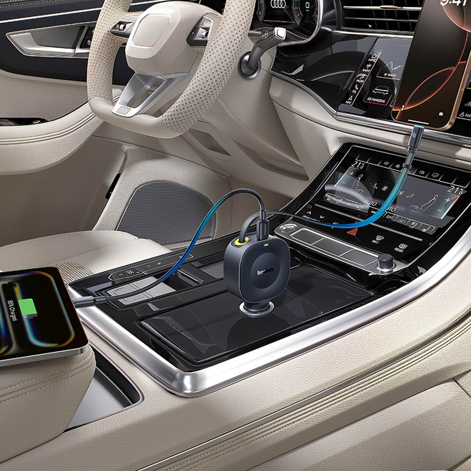Vehicle Jump Starters – USB-C car charger with retractable USB-C - Carlat