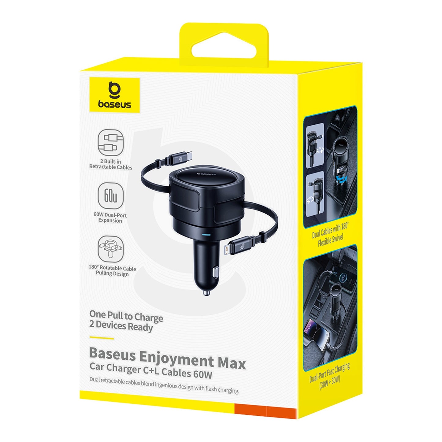 Vehicle Jump Starters – iPhone Lightning 60W car charger with - Carlat