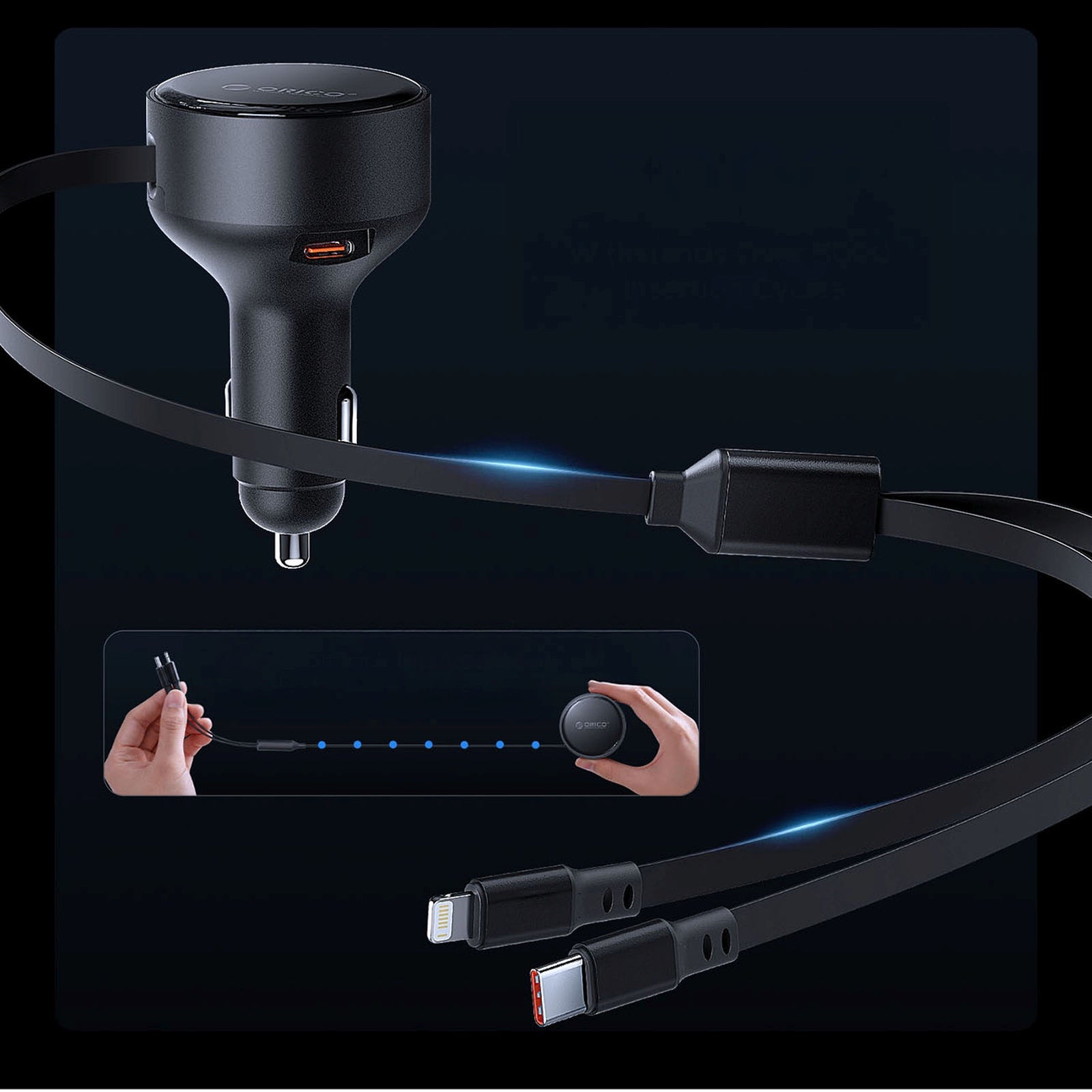 Vehicle Jump Starters – iPhone Lightning 60W car charger with - Carlat