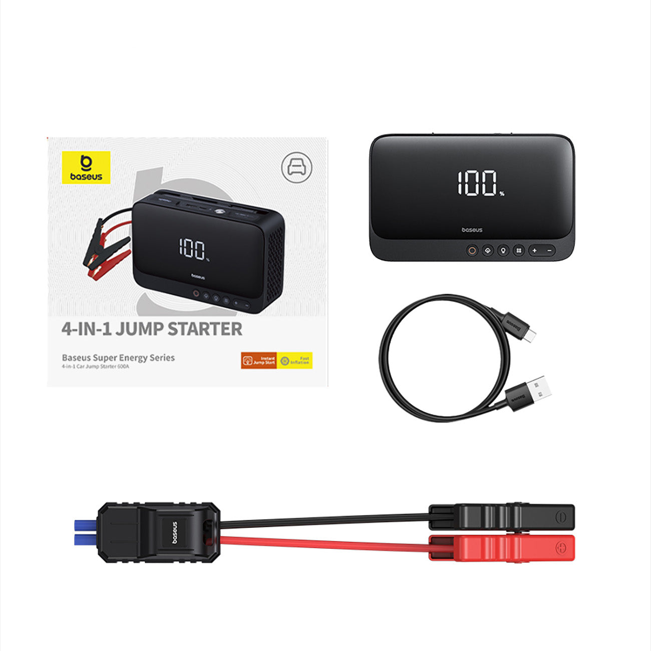 Vehicle Parts & Accessories – 4in1 Jump starter 600A with - Carlat