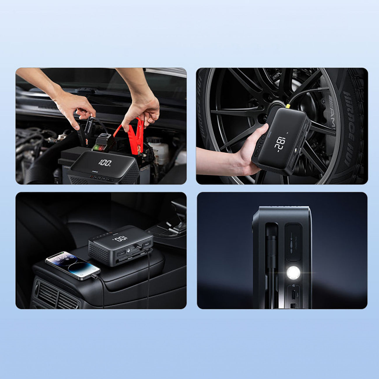 Vehicle Parts & Accessories – 4in1 Jump starter 600A with - Carlat