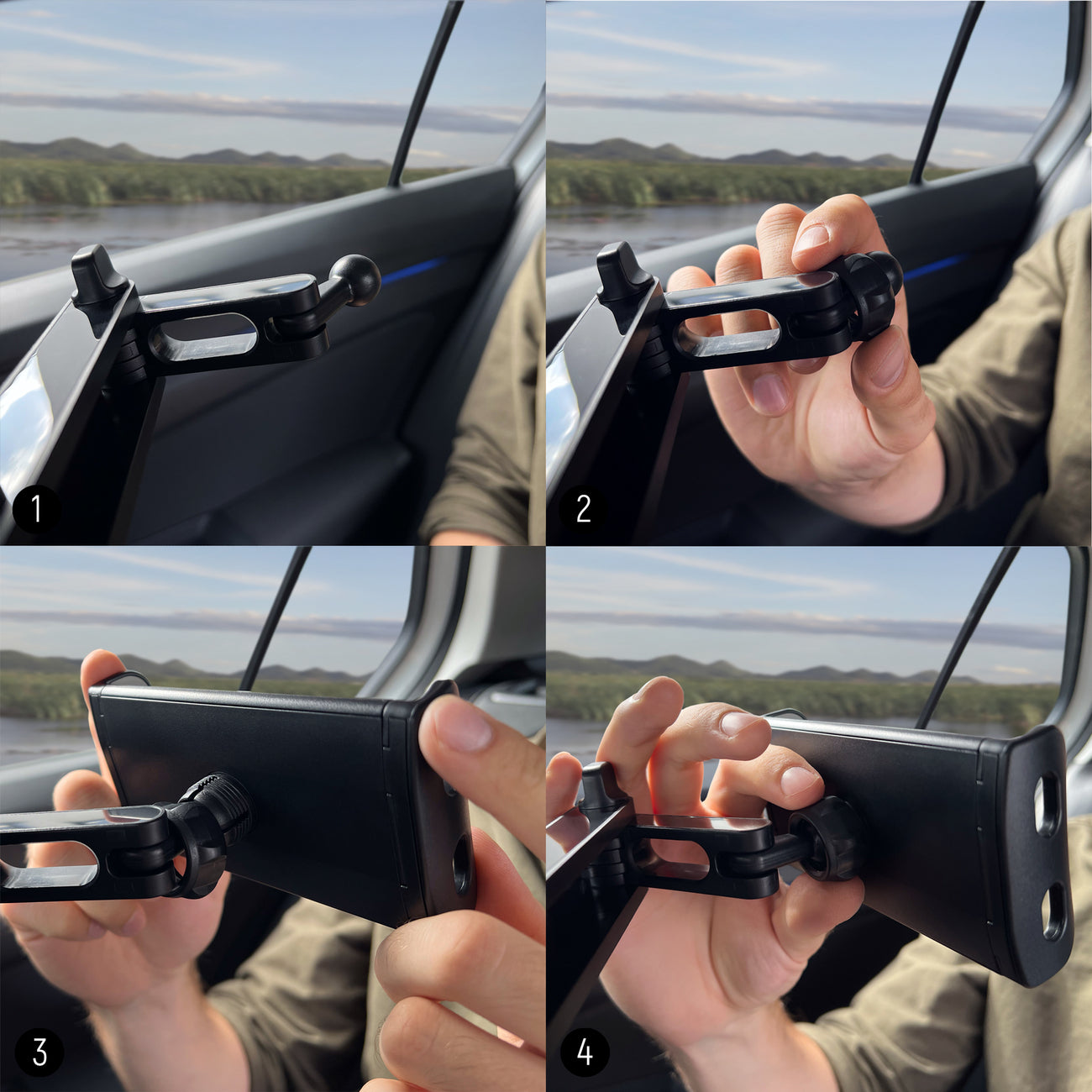 Vehicle Parts & Accessories – Adjustable headrest holder for tablet - Carlat
