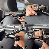 Vehicle Parts & Accessories – Double black car headrest phone - Carlat