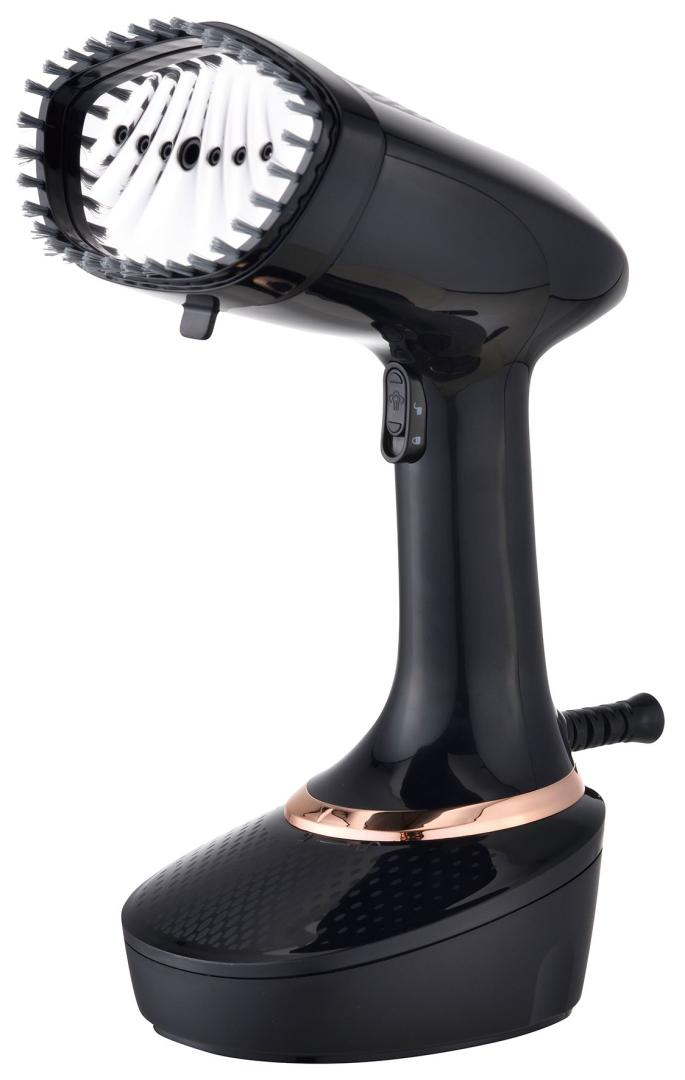 Vertical garment steamer, black with a silver panel, 400 ml capacity, Klausberg, KB-7777 - Carlat