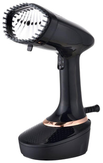 Vertical garment steamer, black with a silver panel, 400 ml capacity, Klausberg, KB-7777 - Carlat