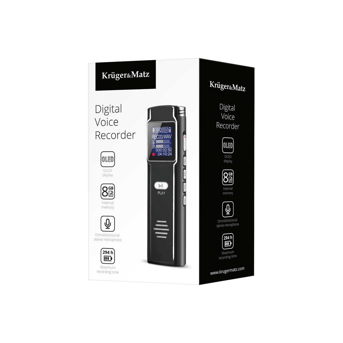 Voice Recorders – Kruger&amp;Matz 8GB Digital Voice Recorder - Carlat
