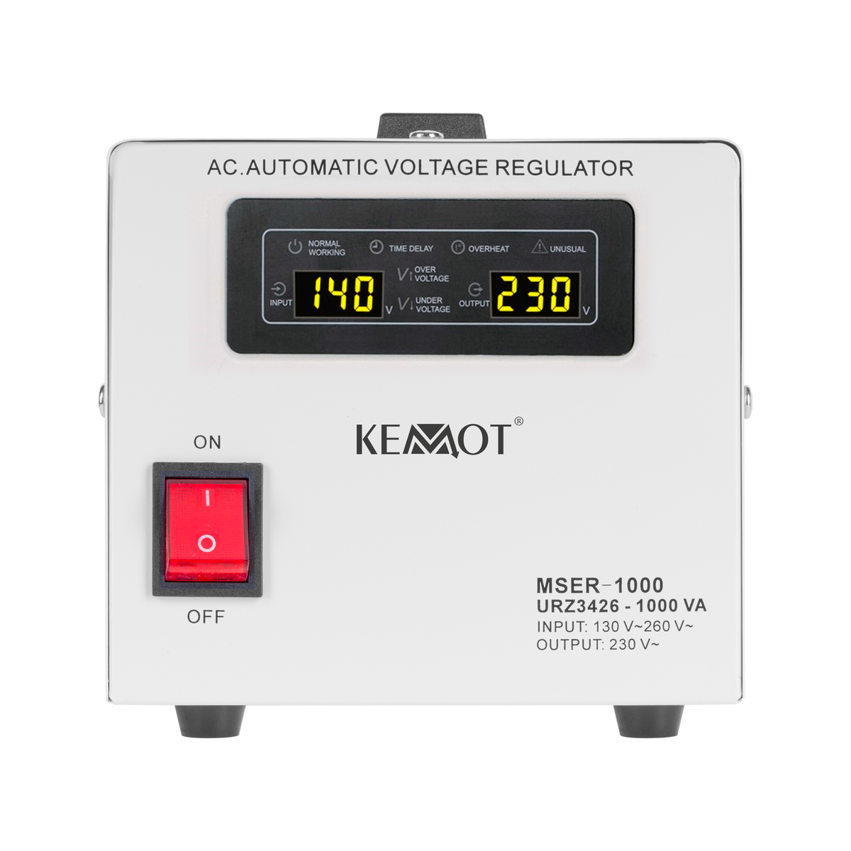 Voltage Stabilizers – KEMOT MSER-1000 Automatic Voltage Stabilizer (1000 VA, servomotor) - Carlat