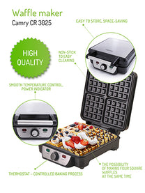 CAMRY Waffle Makers – CR 3022 Waffle Maker 1000 w – image 24