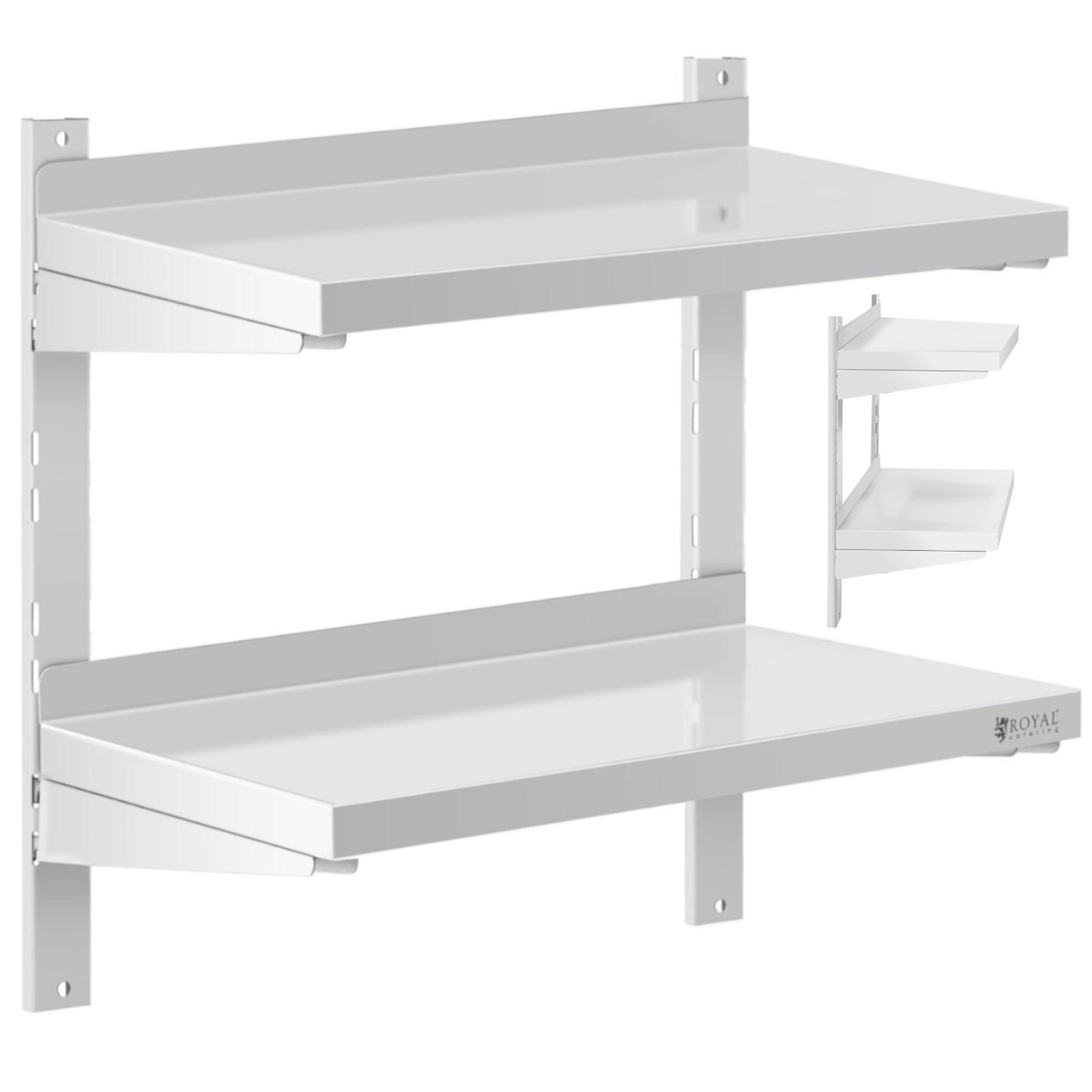 Wall Shelves & Ledges – Double, adjustable, hanging catering wall - Carlat