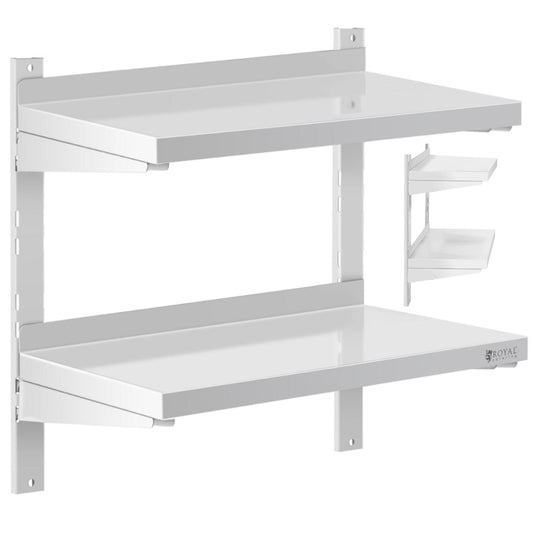 Wall Shelves & Ledges – Double, adjustable, hanging catering wall - Carlat