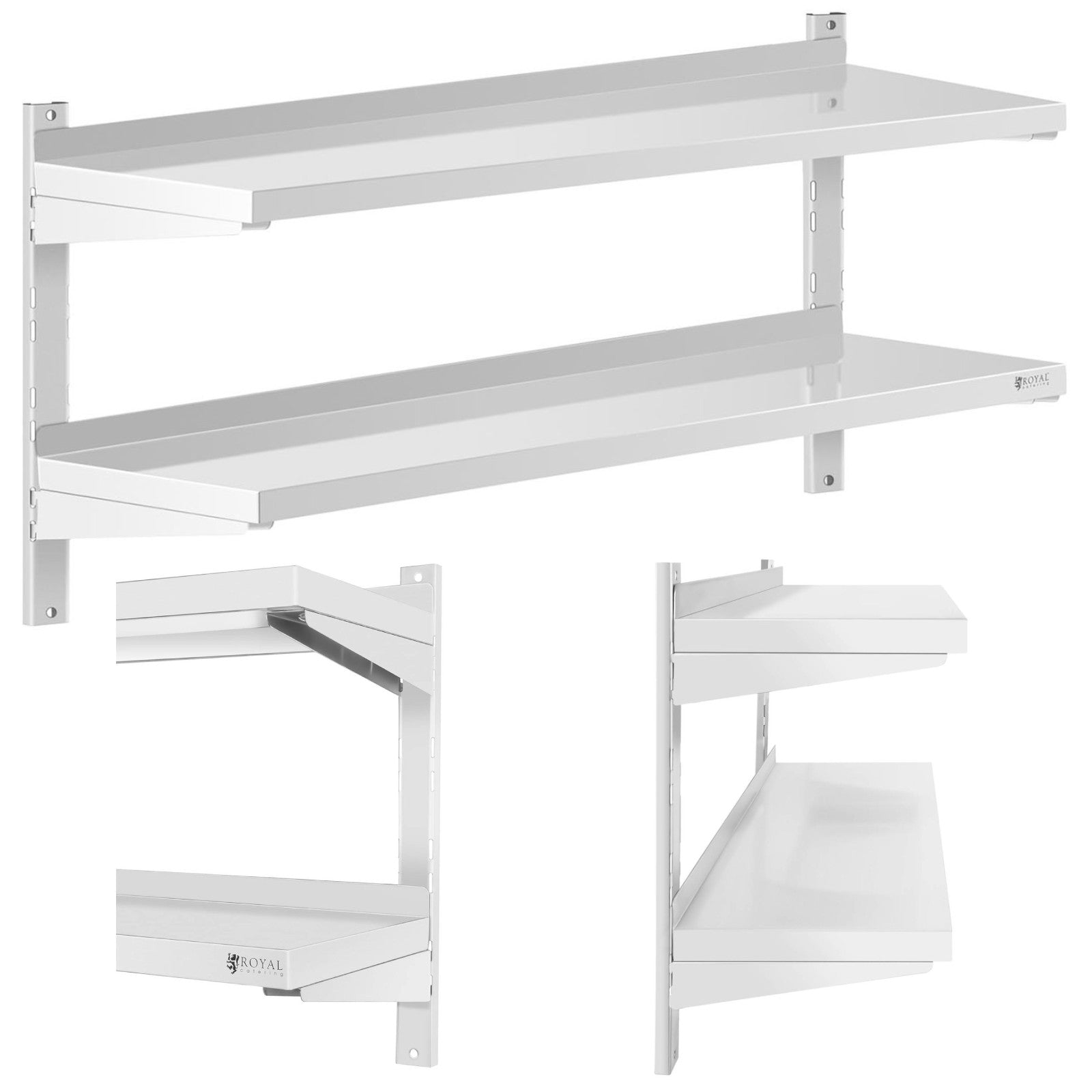 Wall Shelves & Ledges – Double, adjustable, hanging catering wall - Carlat