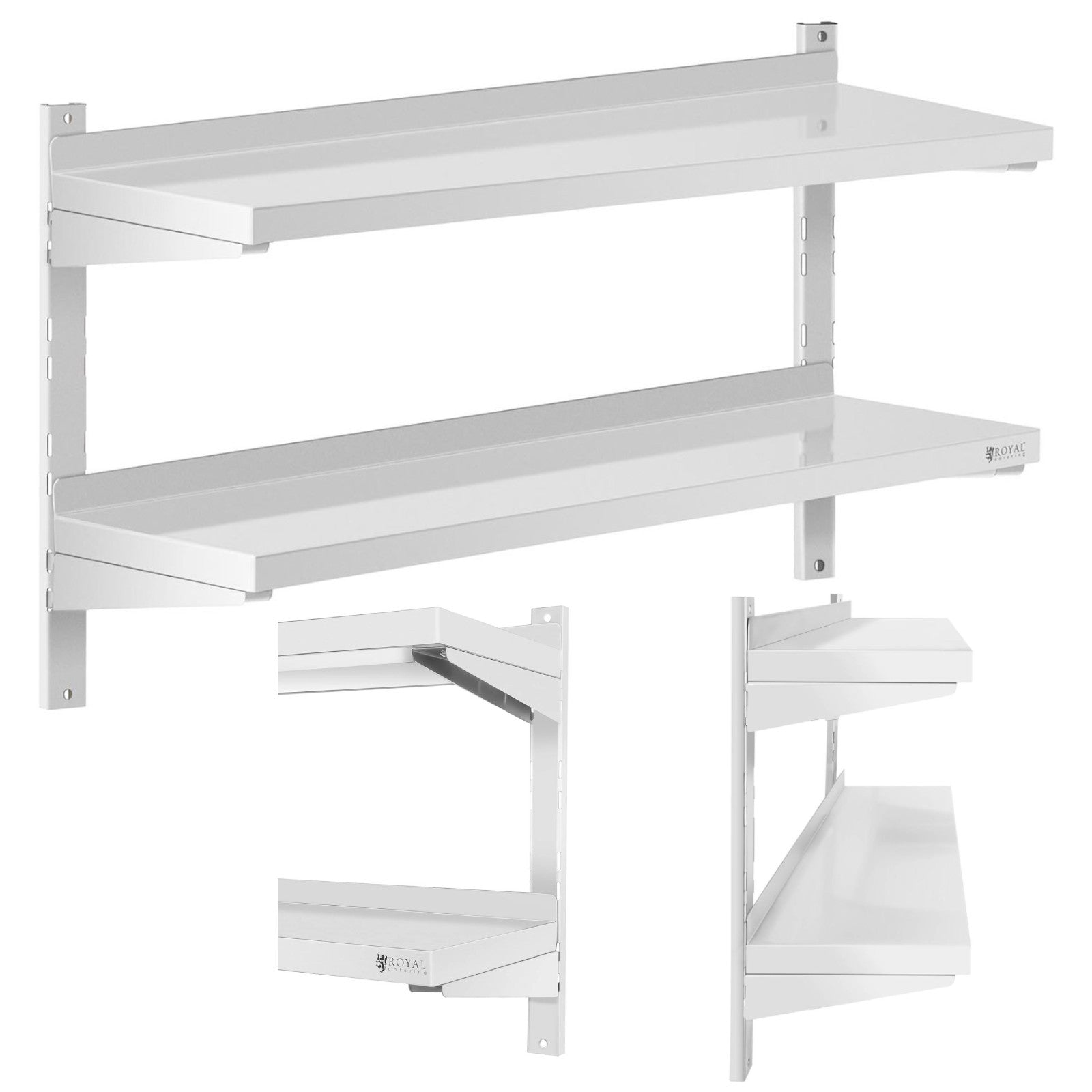 Wall Shelves & Ledges – Double, adjustable, hanging catering wall - Carlat