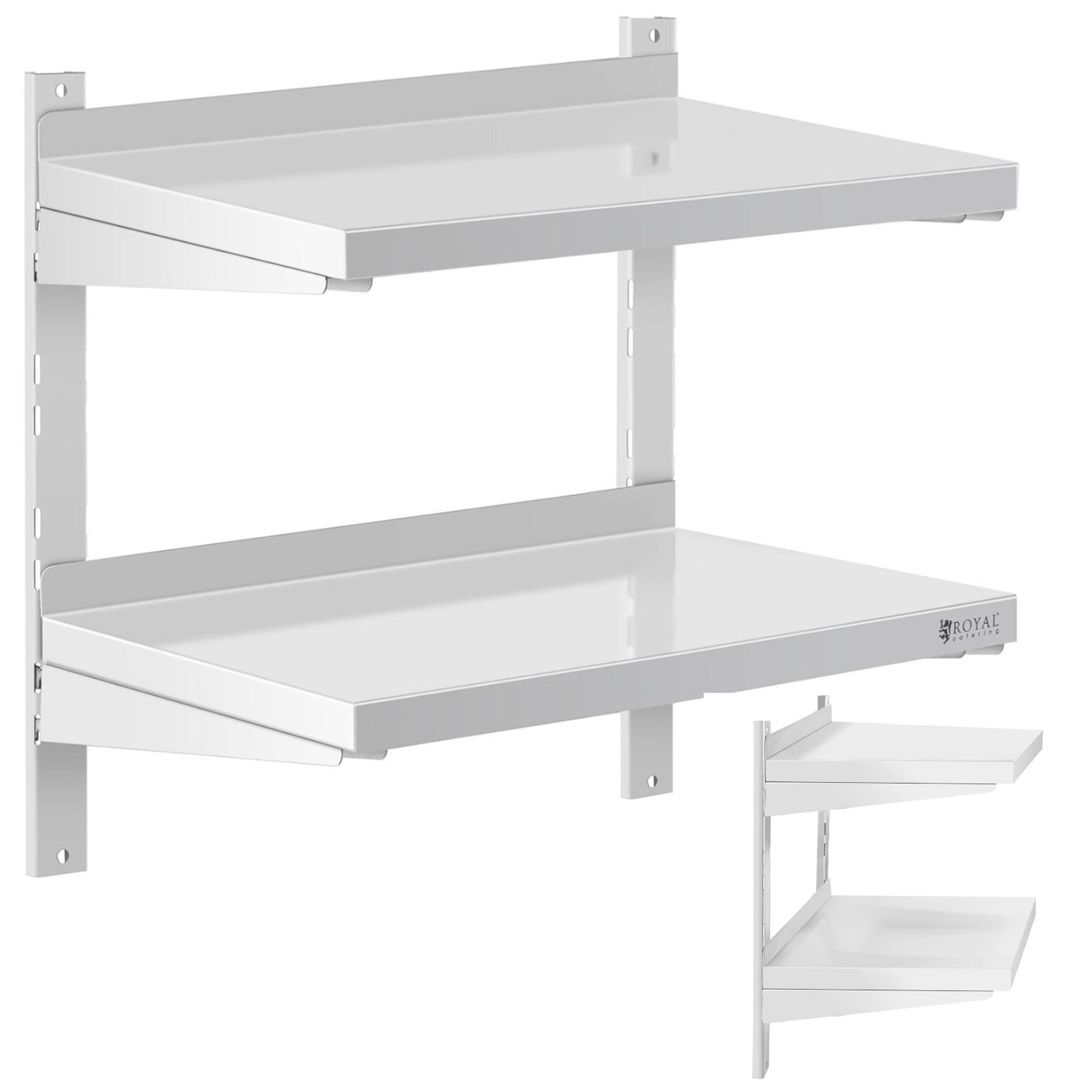 Wall Shelves & Ledges – Double, adjustable, hanging catering wall - Carlat