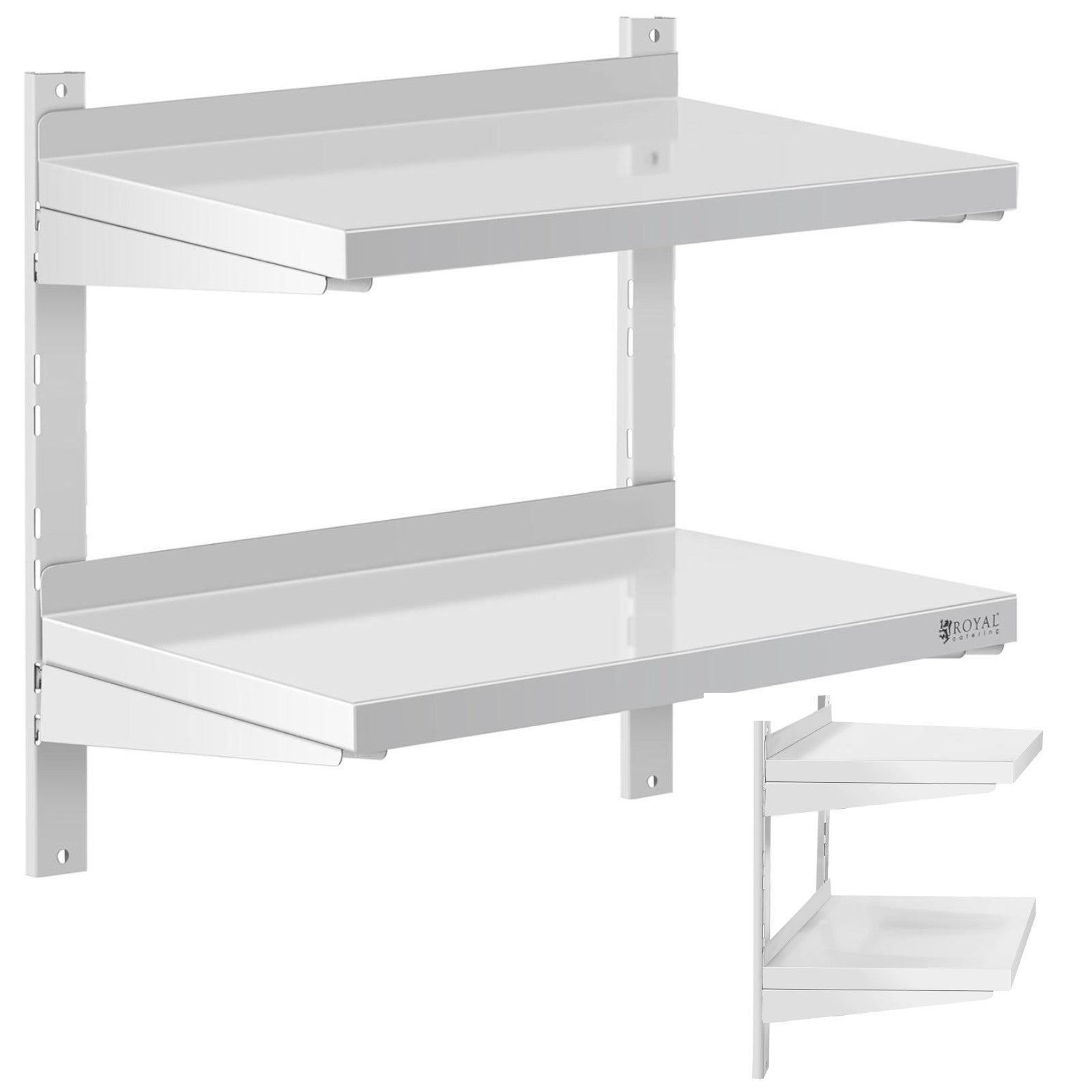 Wall Shelves & Ledges – Double, adjustable, hanging catering wall - Carlat