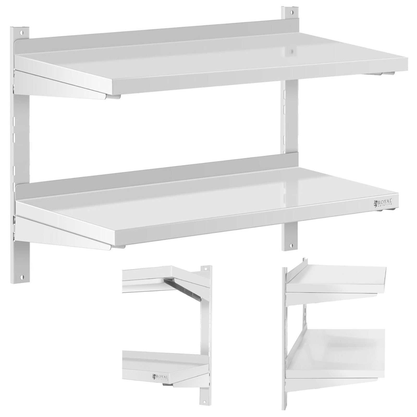 Wall Shelves & Ledges – Double, adjustable, hanging catering wall - Carlat