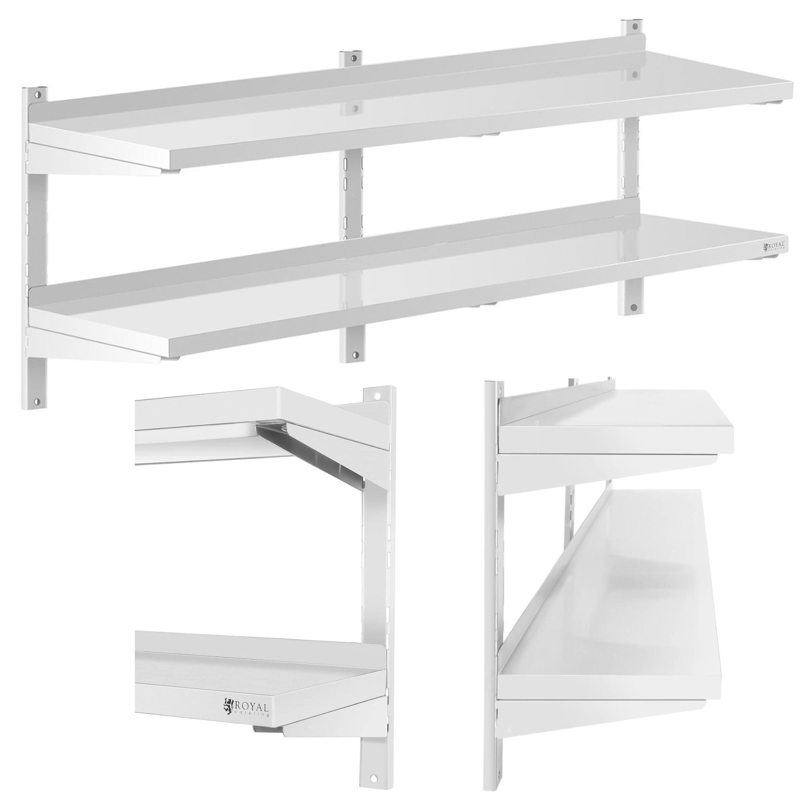Wall Shelves & Ledges – Double, adjustable, hanging catering wall - Carlat