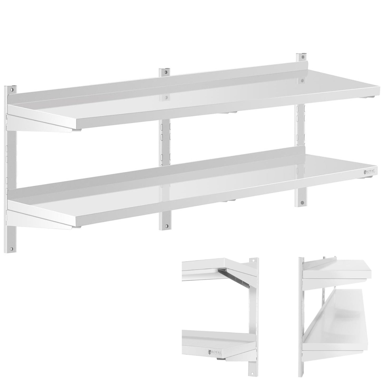 Wall Shelves & Ledges – Double, adjustable, hanging catering wall - Carlat