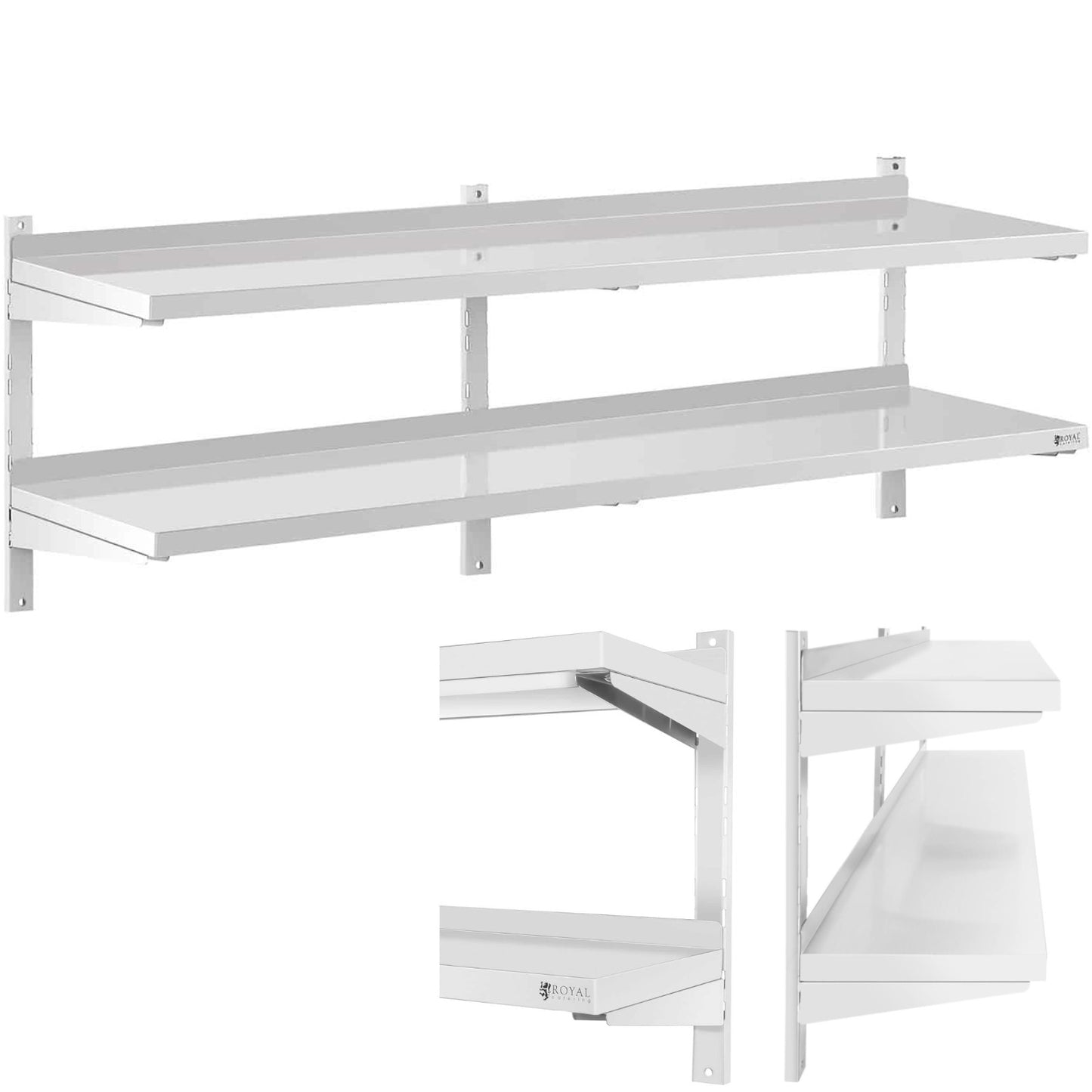 Wall Shelves & Ledges – Double, adjustable, hanging catering wall - Carlat