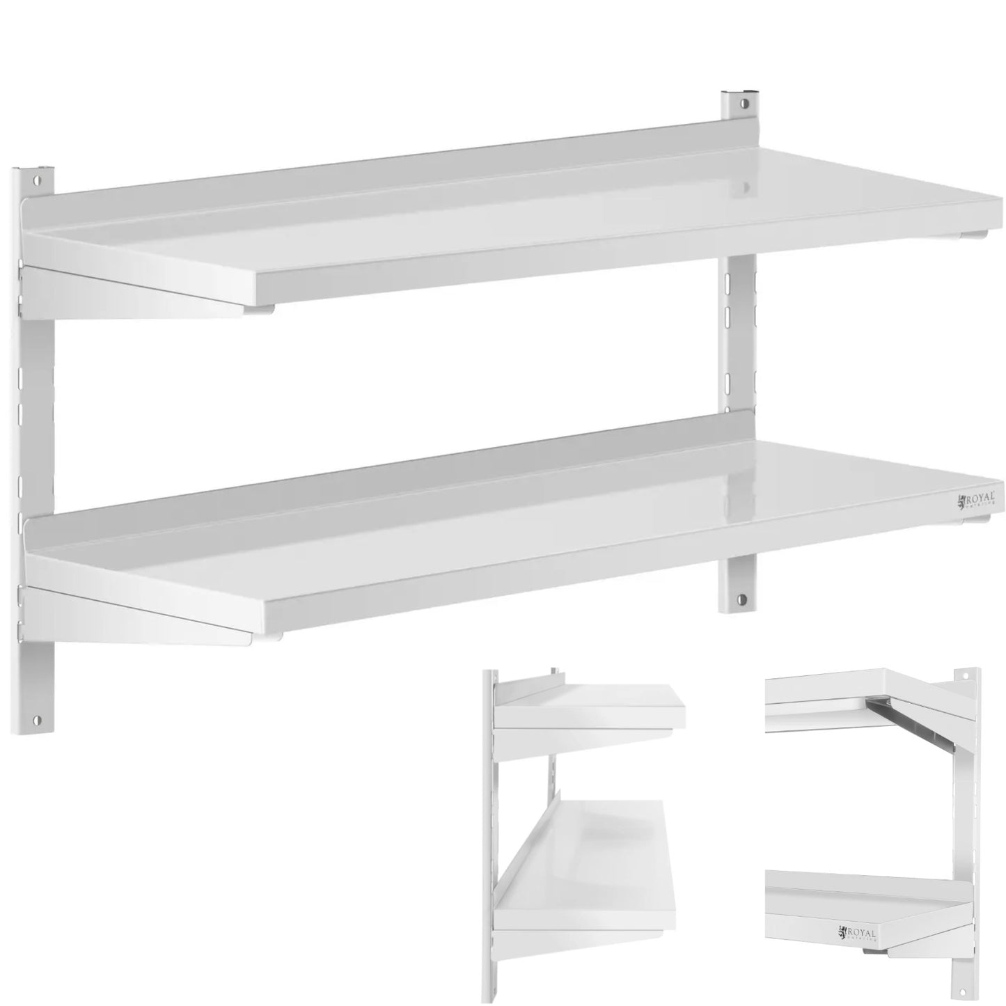 Wall Shelves & Ledges – Double, adjustable, hanging catering wall - Carlat