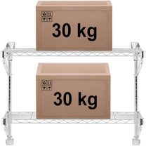 Wall Shelves & Ledges – Double wall wire shelf up - Carlat