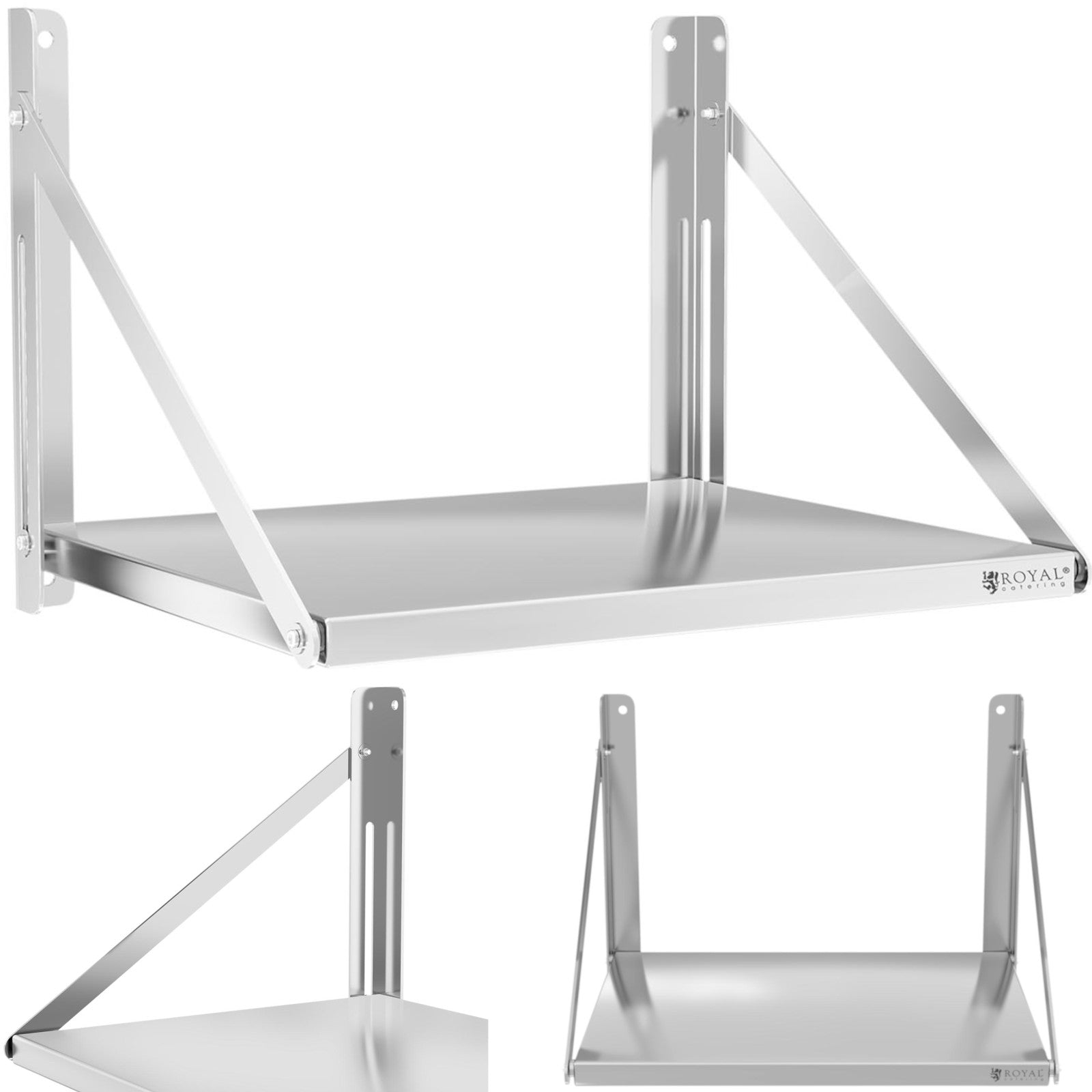 Wall Shelves & Ledges – Foldable stainless steel catering wall - Carlat