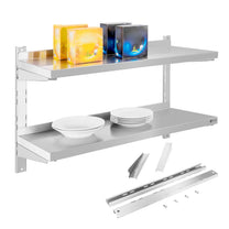 Wall Shelves & Ledges – Półka ścienna stalowa wisząca podwójna - Carlat