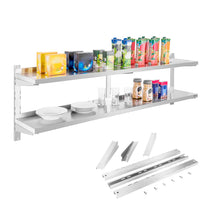 Wall Shelves & Ledges – Półka ścienna stalowa wisząca podwójna - Carlat