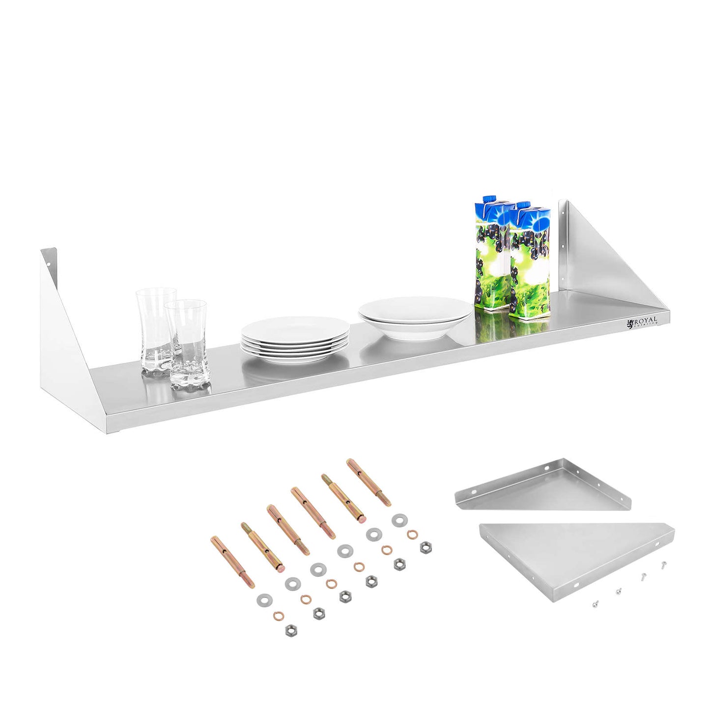 Wall Shelves & Ledges – Półka ścienna wisząca stalowa nierdzewna - Carlat