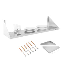 Wall Shelves & Ledges – Single hanging wall shelf, stainless - Carlat