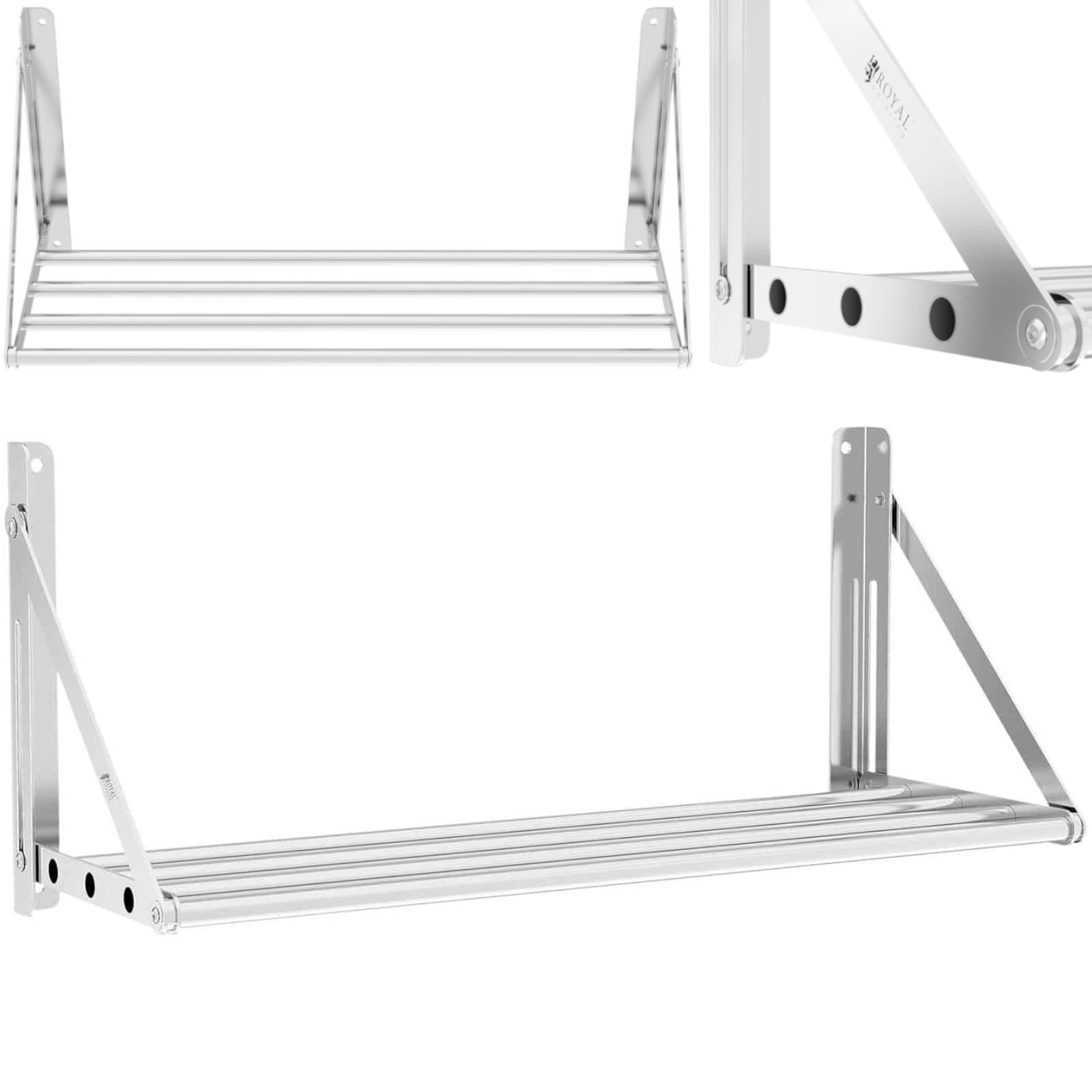 Wall Shelves & Ledges – Stainless steel foldable wall shelf - Carlat