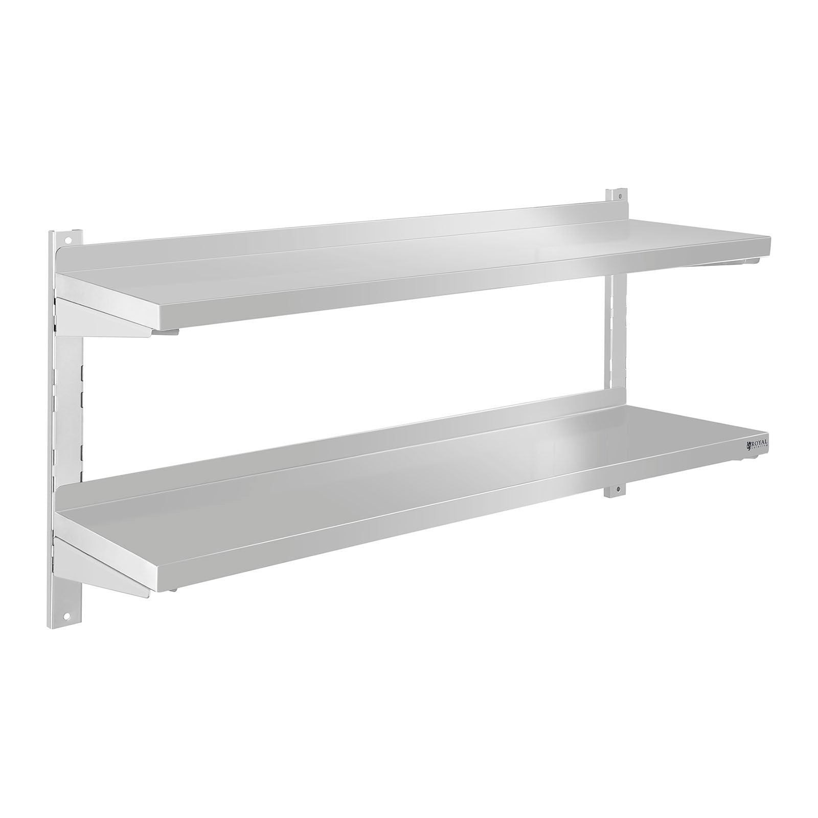 Wall shelf double hanging steel with 120cm adjustment - Carlat