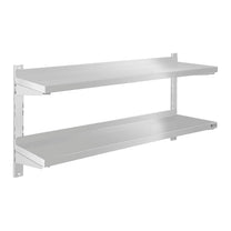 Wall shelf double hanging steel with 120cm adjustment - Carlat
