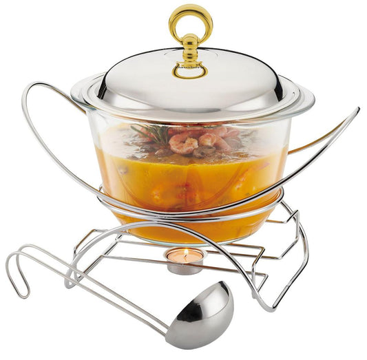 Warmers – Food Warmer, Glass, Stainless Steel, 4 L, Klausberg, KB-7920 - Carlat