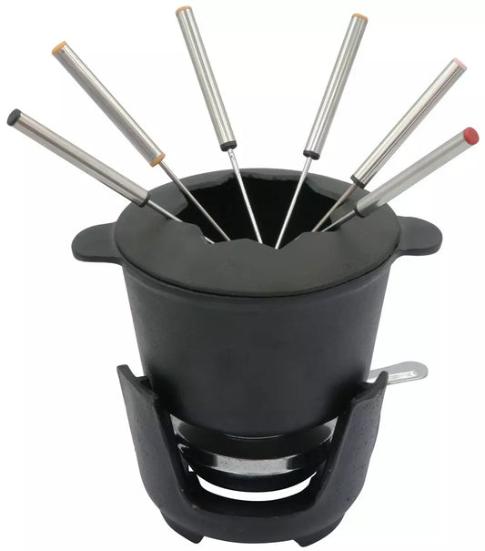 Warmers and Fondue Sets – Kinghoff Cast Iron Fondue Set - Carlat