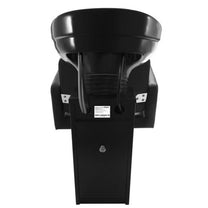 Washing machine sink with hairdresser chair Physa TERMOLI black - Carlat