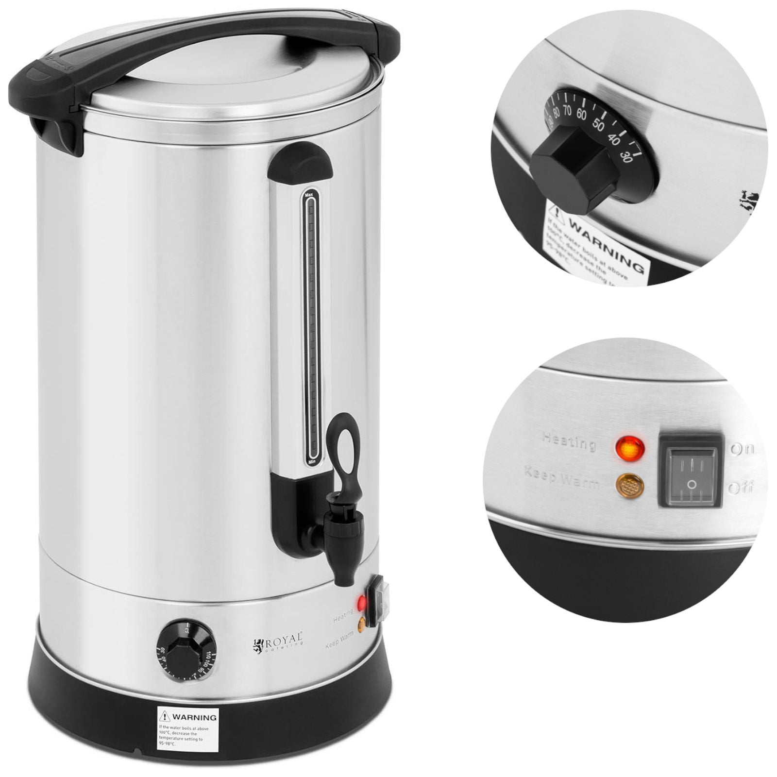 Water heater heater for torch double steel wall 20.5L 2500 W - Carlat