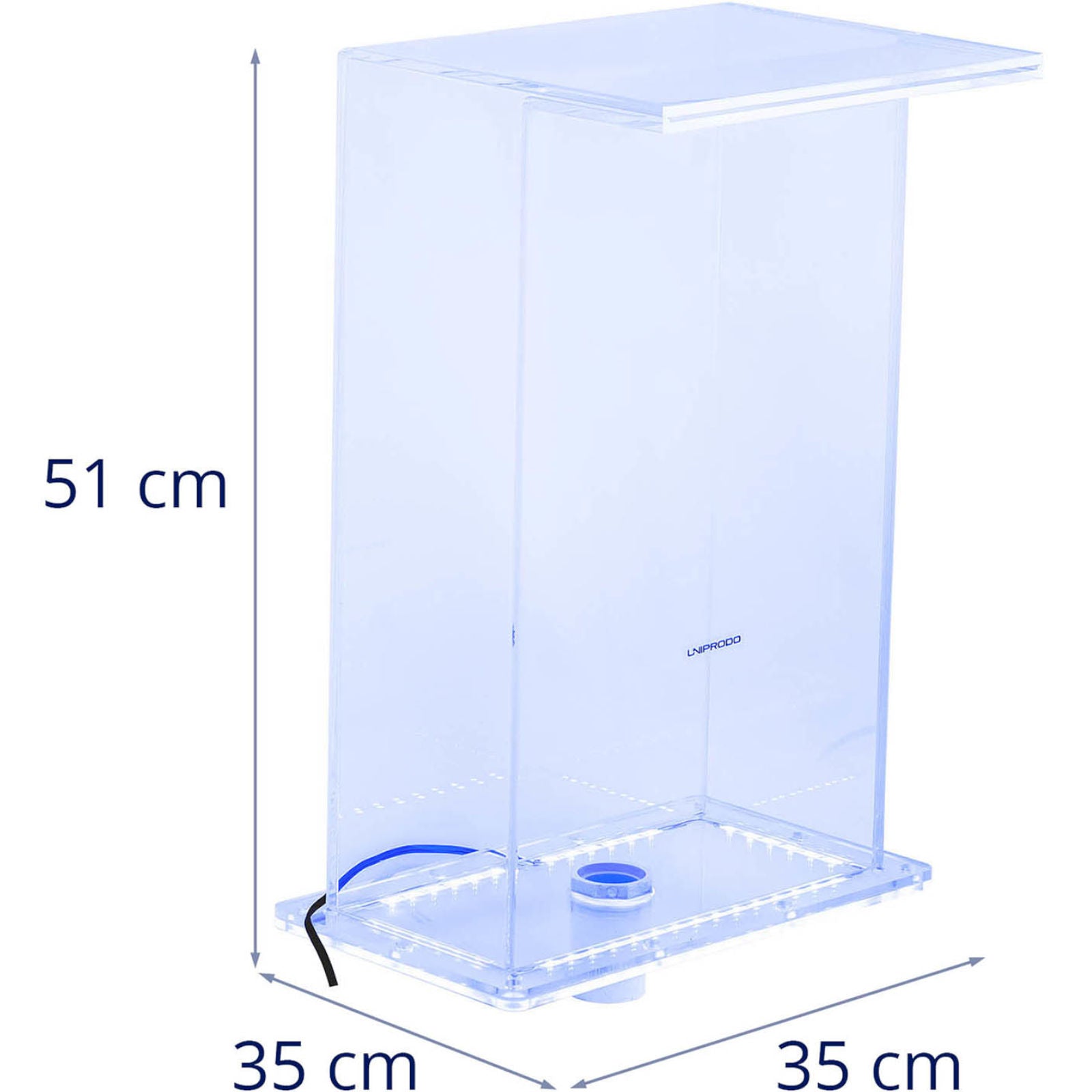 Waterfall with LED lighting 35 cm water flow 310 mm - Carlat