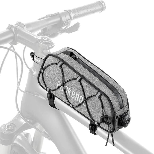 Waterproof bicycle bag for the upper frame tube 0.7L - gray - Carlat