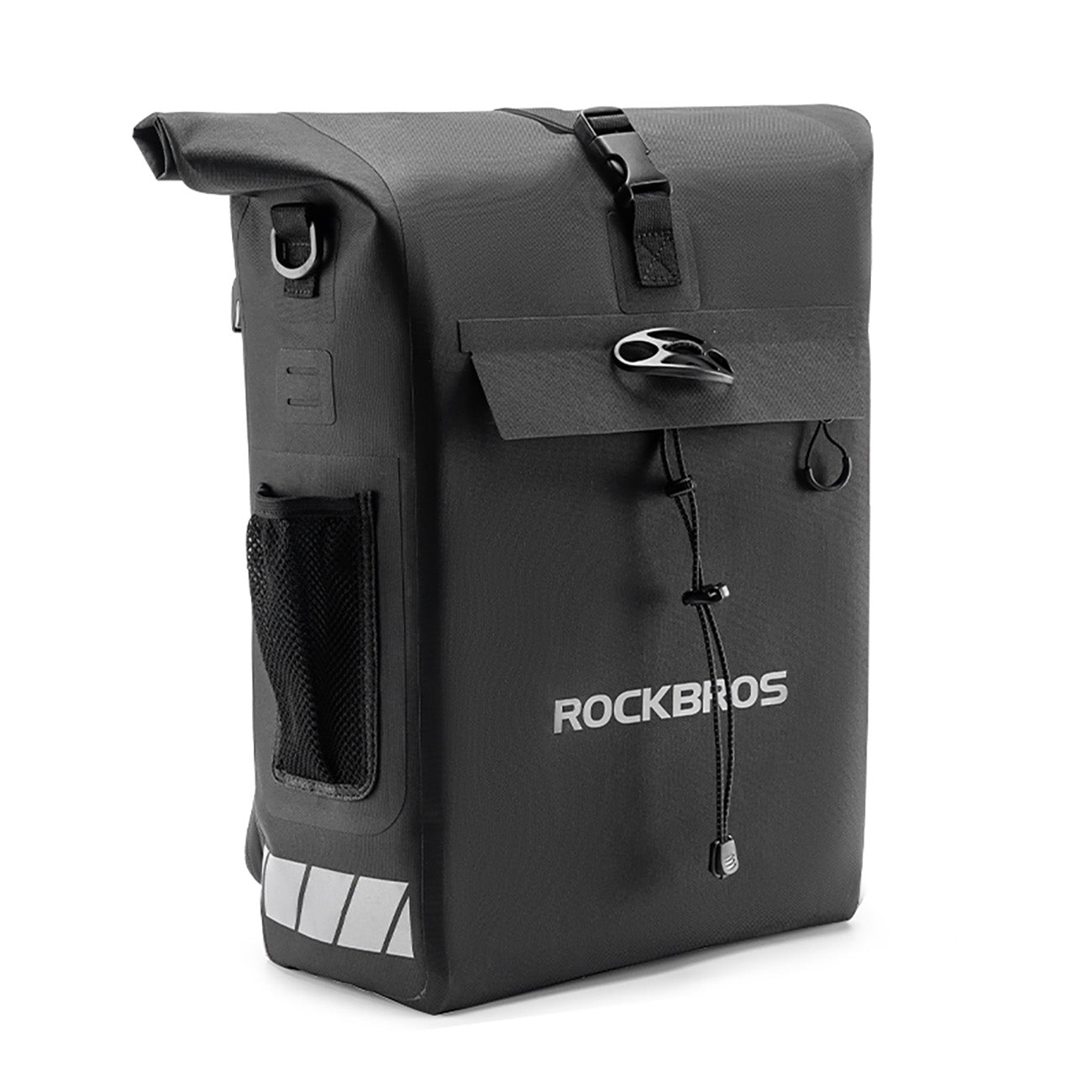 Waterproof bicycle bag with backpack function with helmet hook, 18 liters - black - Carlat