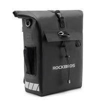 Waterproof bicycle bag with backpack function with helmet hook, 18 liters - black - Carlat