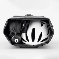 Waterproof bicycle bag with backpack function with helmet hook, 18 liters - black - Carlat
