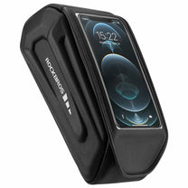 Waterproof bicycle frame bag with phone case, black - Carlat