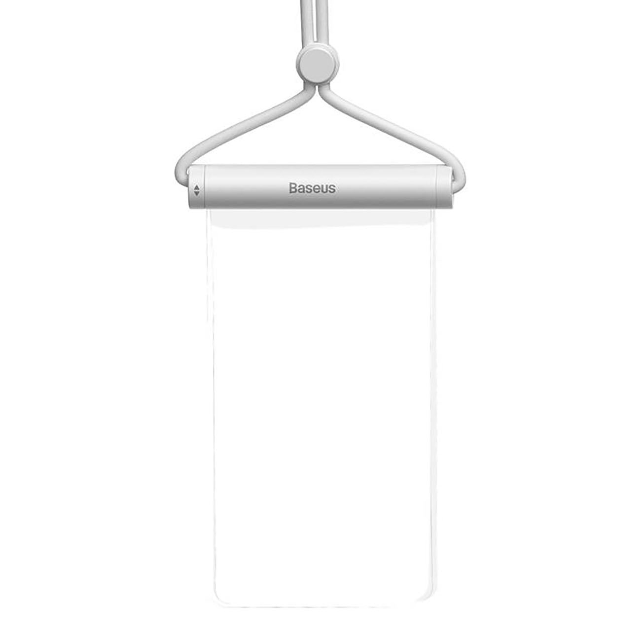 Waterproof case for a 7.2'' phone with a cylindrical IPX8 AquaGlide clasp - white - Carlat