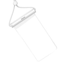 Waterproof case for a 7.2'' phone with a cylindrical IPX8 AquaGlide clasp - white - Carlat