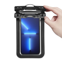 Waterproof case for smartphone with lanyard IPX8 black - 2 pcs. - Carlat