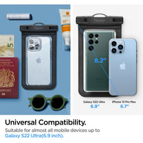 Waterproof case for smartphone with lanyard IPX8 black - 2 pcs. - Carlat