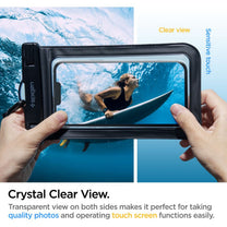 Waterproof case for smartphone with lanyard IPX8 black - 2 pcs. - Carlat