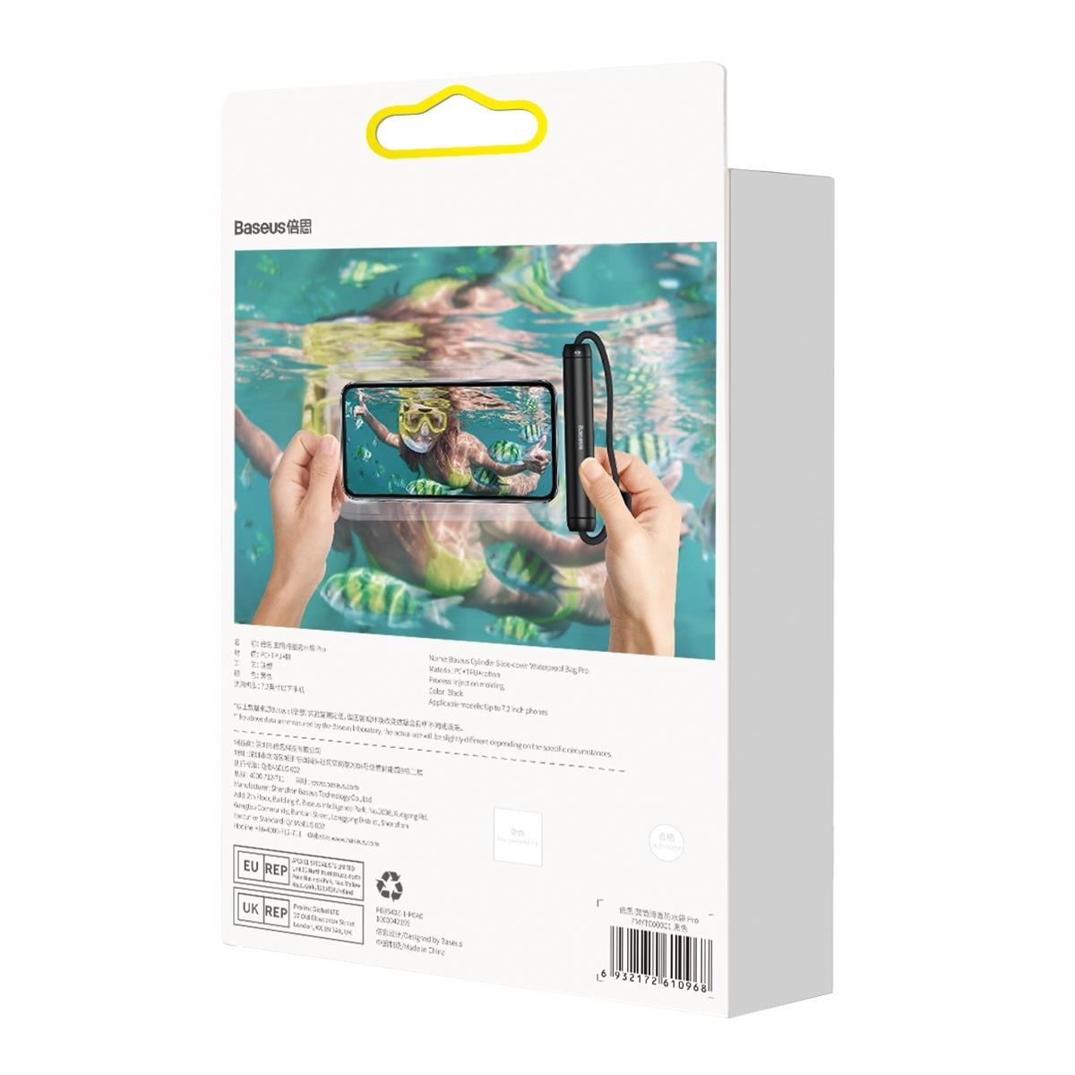 Waterproof case, tight cover for the phone, Slide-cover, black - Carlat