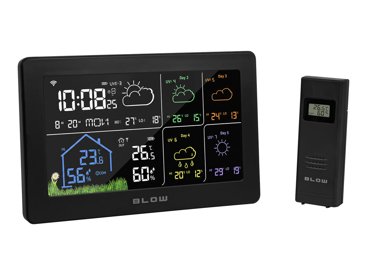 Weather stations, thermometers – 50-392# Blow WS108 Tuya Wireless Weather Station - Carlat