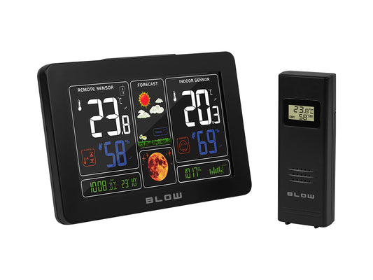 Weather stations, thermometers, and – 50-389# Blow WS106 Wireless Weather Station - Carlat